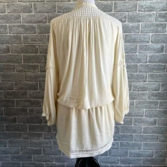 Magali Pascal Ivory Cream Embroidered Floral Dress - Picture 3 of 12